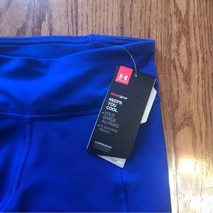 Under Armour Women’s Heatgear Compression Leggings; Size XS; blue; NWT